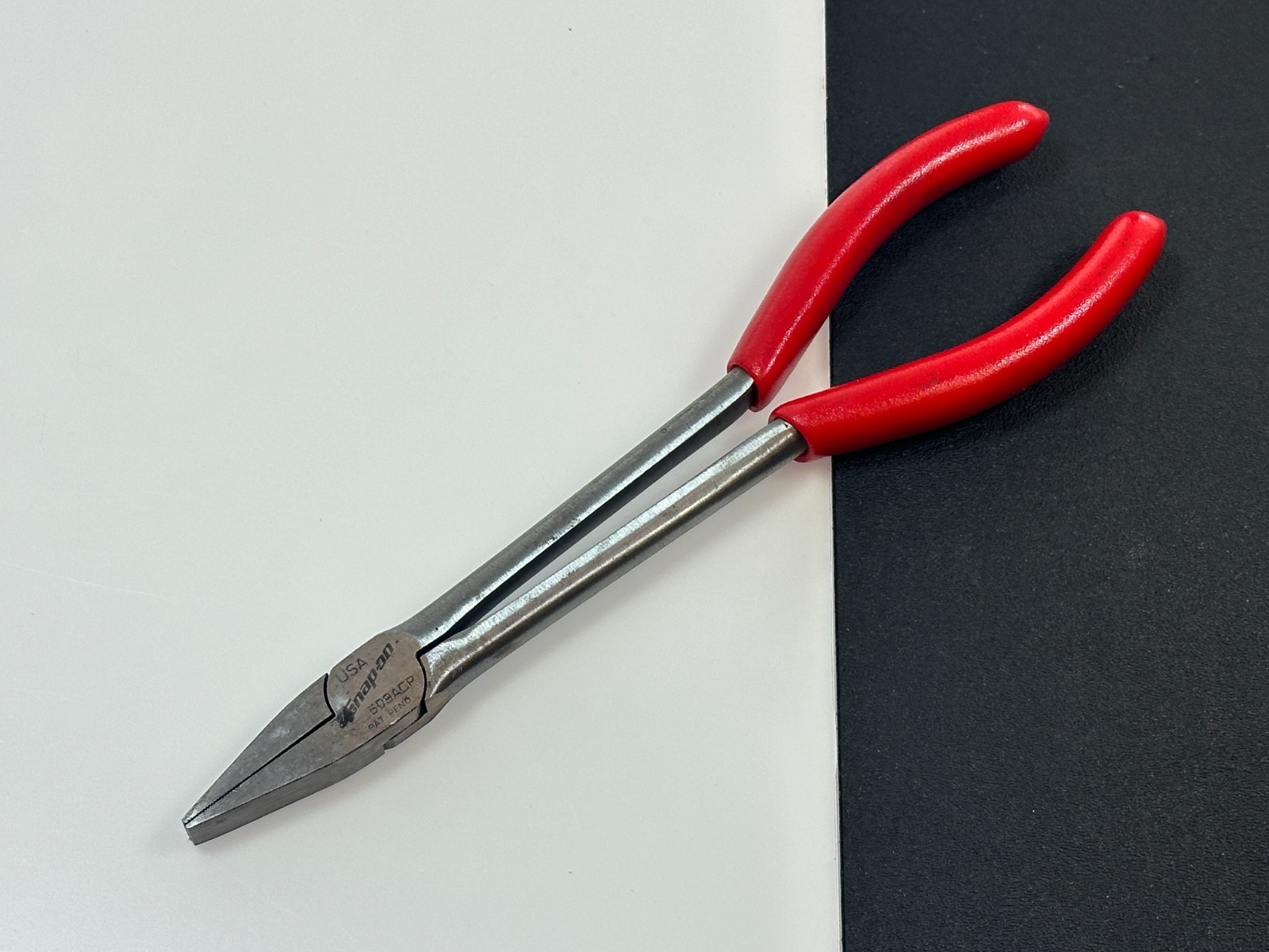 🇺🇸 Snap-on Tools USA 609ACP 9-1/2" Long Reach Duck Bill Pliers, Red Comfort