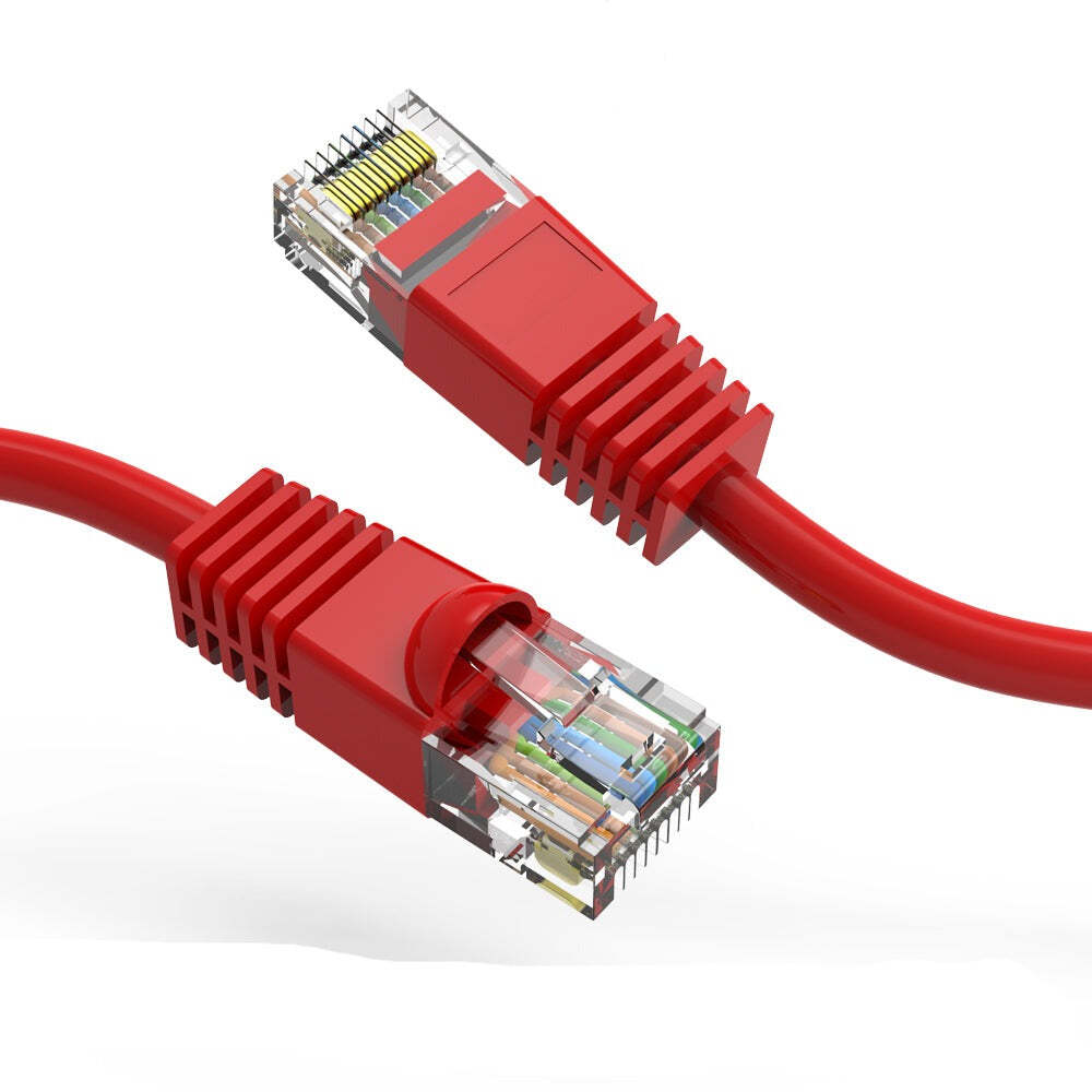 5Ft CAT6 UTP Ethernet Network Booted Cable Red