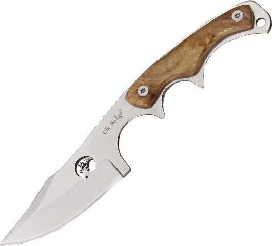 Elk Ridge Upswept Hunter Knife ER-534 7" overall. 3" polished 440 stainless upsw