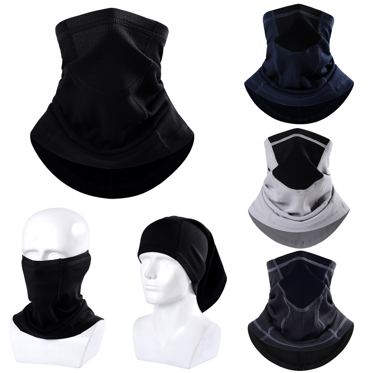 Winter Neck Gaiter Warmer Scarf Balaclava Face Mask Cold Weather for Men Women