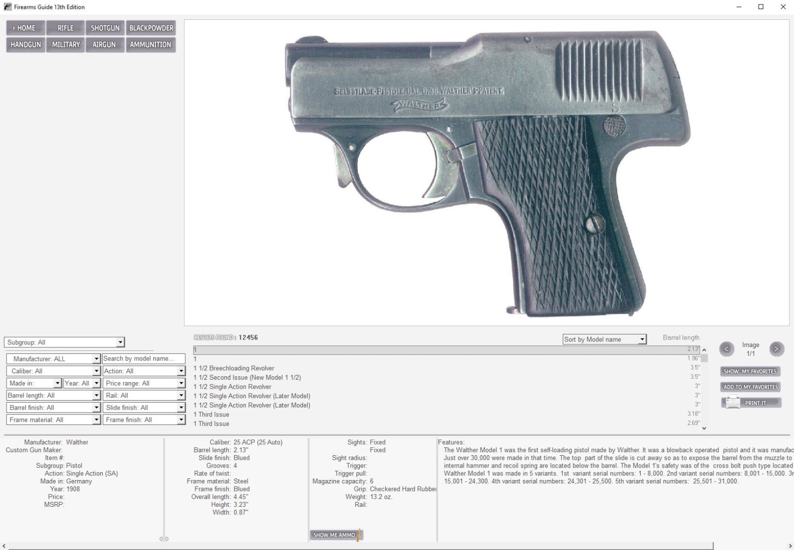 Firearms Guide 16th PRO Edition Flash Drive & Online Combo (MSRP $240)