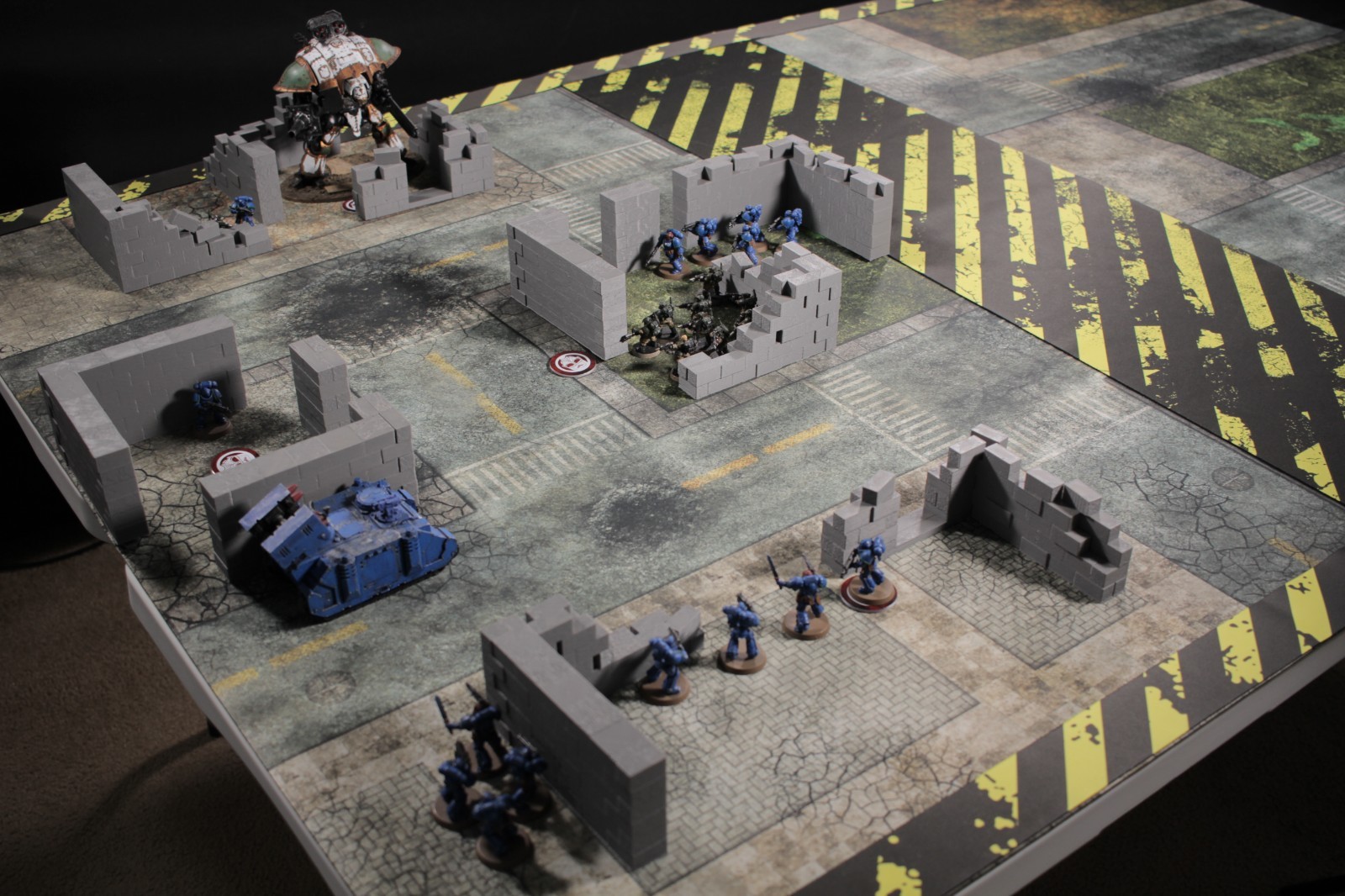 Modular Corner Walls, 40k, D&D, wargaming terrain