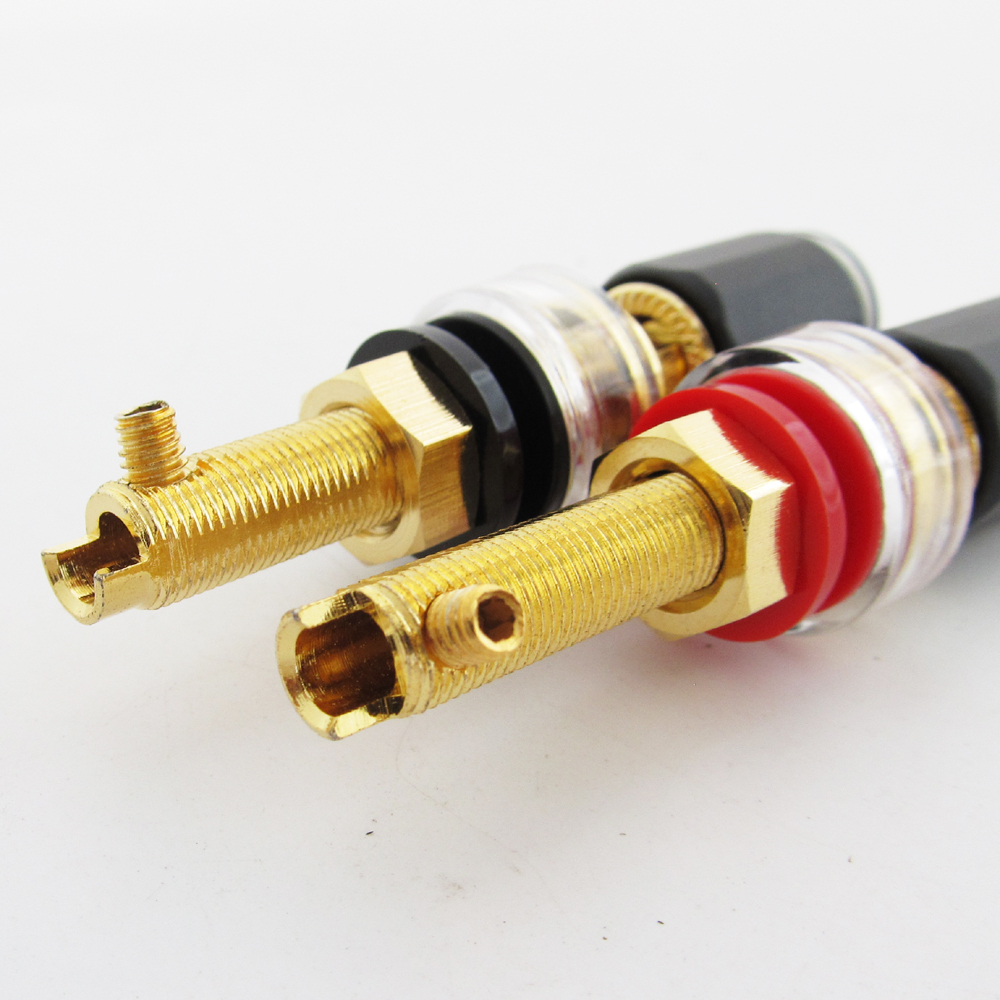 20pcs High Quality Brass HiFi Amplifier Speaker Terminal Binding Post 65mm