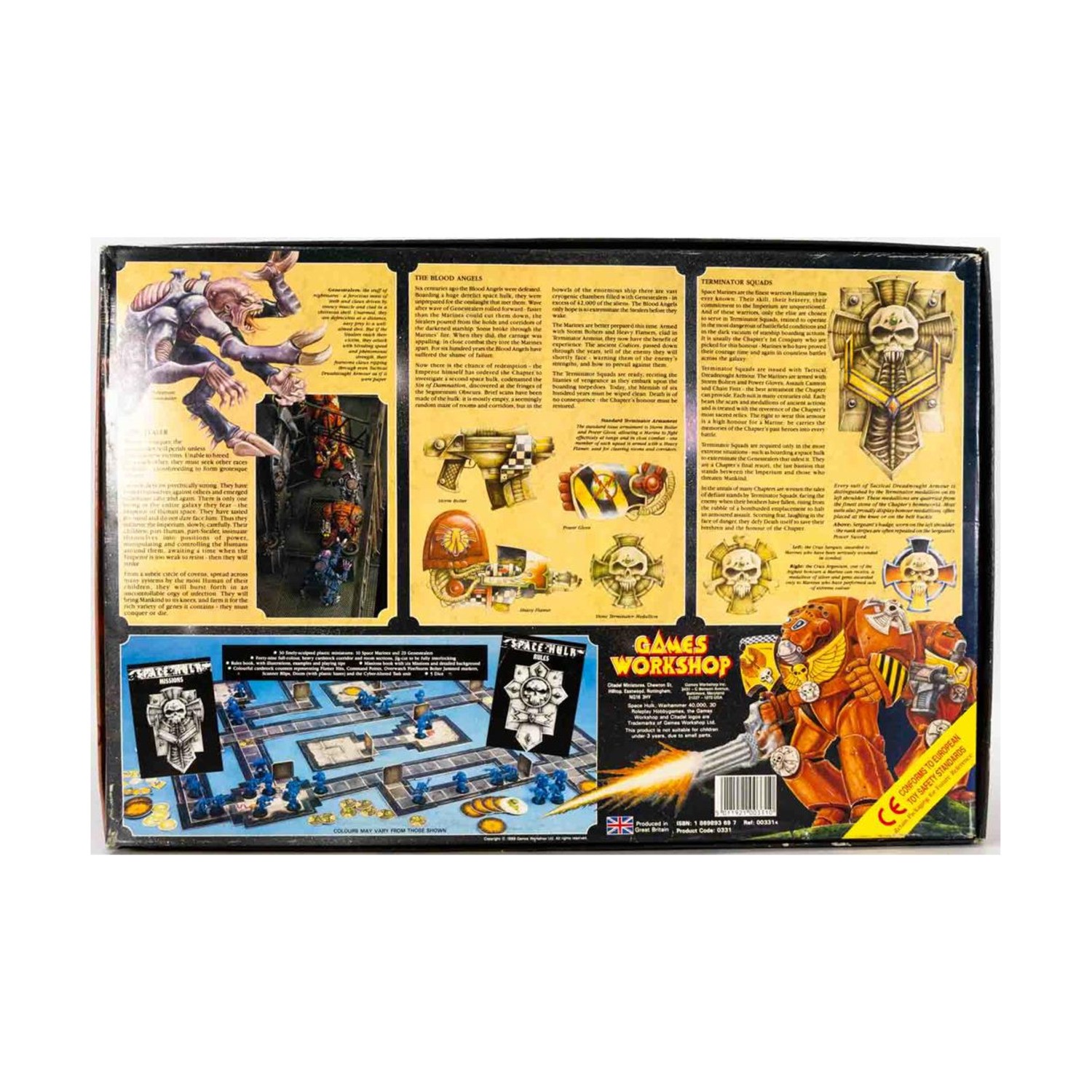 GW Boardgame Space Hulk (1st Ed) Box Fair/VG+