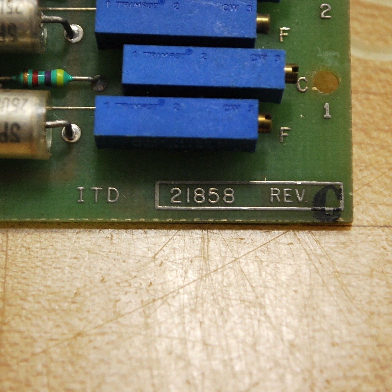 SCI 21858 / 51688 REV C Control Board - USED
