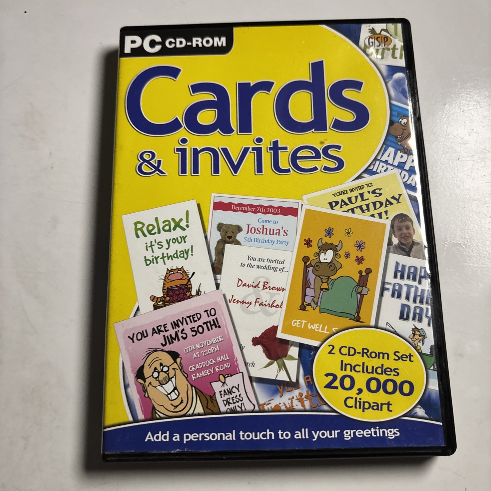 Cards & Invites & 20,000 Clip Art PC CDROM