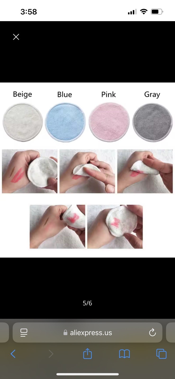 Makeup Remover Pads Reusable Bamboo 10pcs/Pack Microfiber