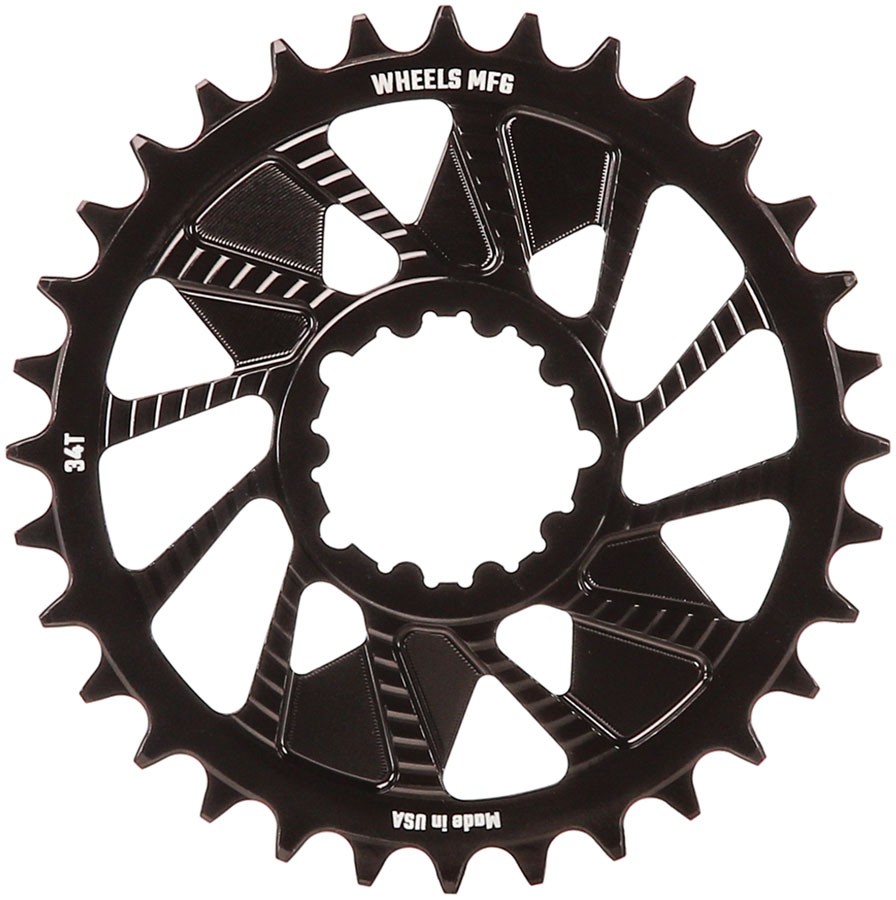 Wheels Manufacturing Direct Mount Chainring - 34t, 3-Bolt Direct Mount, 3mm