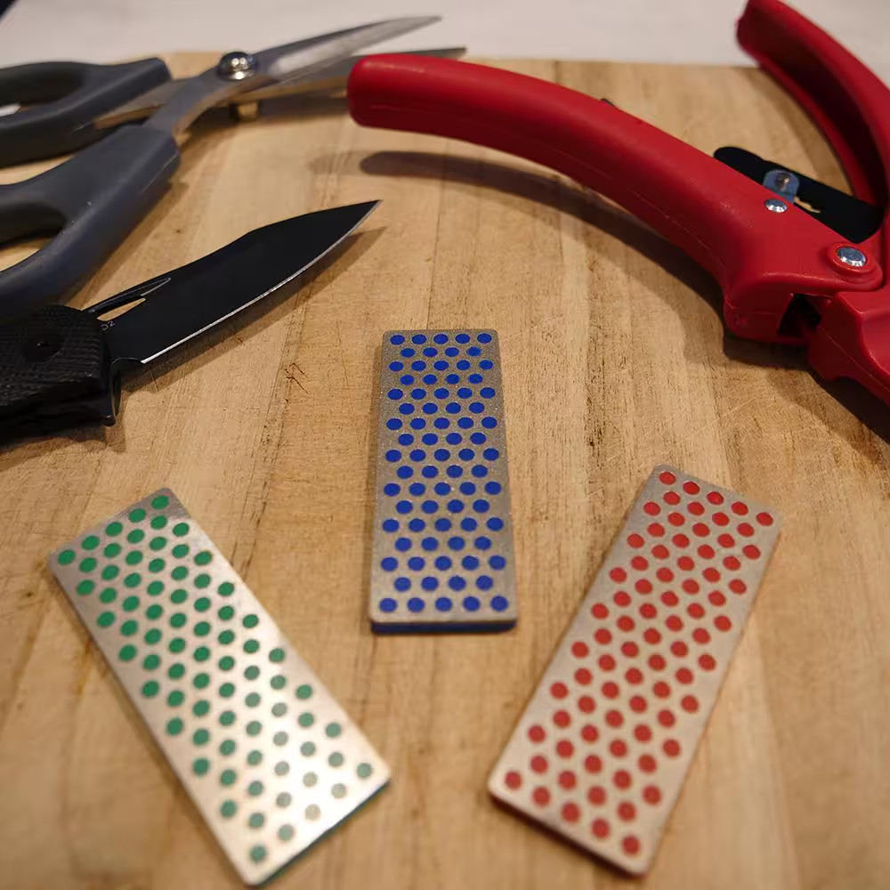 70 Mm Diamond Whetstone 3-Stone Handheld Sharpener Kit
