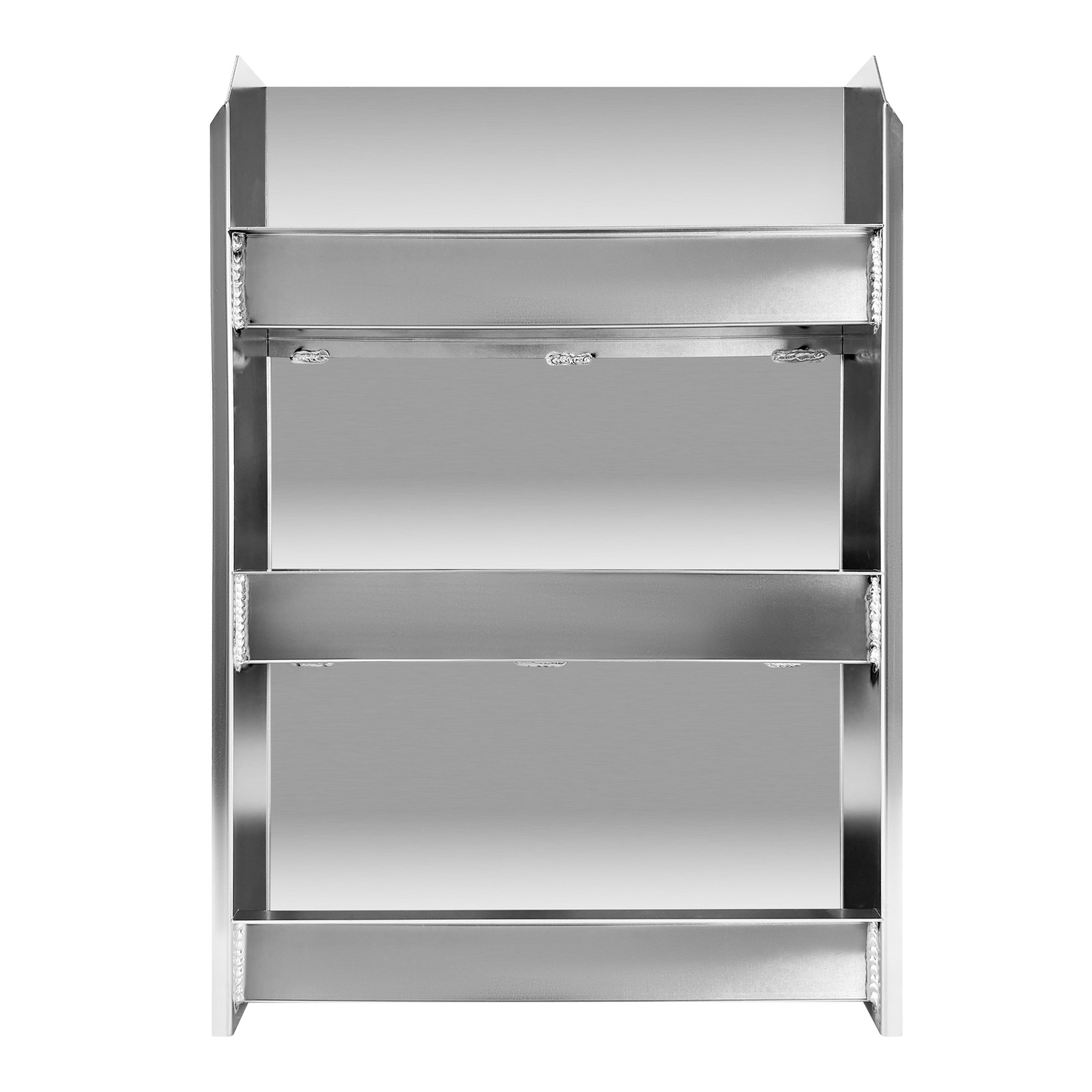 24 Aerosol Can Holder Shelf Cabinet for Garage Trailer Enclosed Race Aluminum
