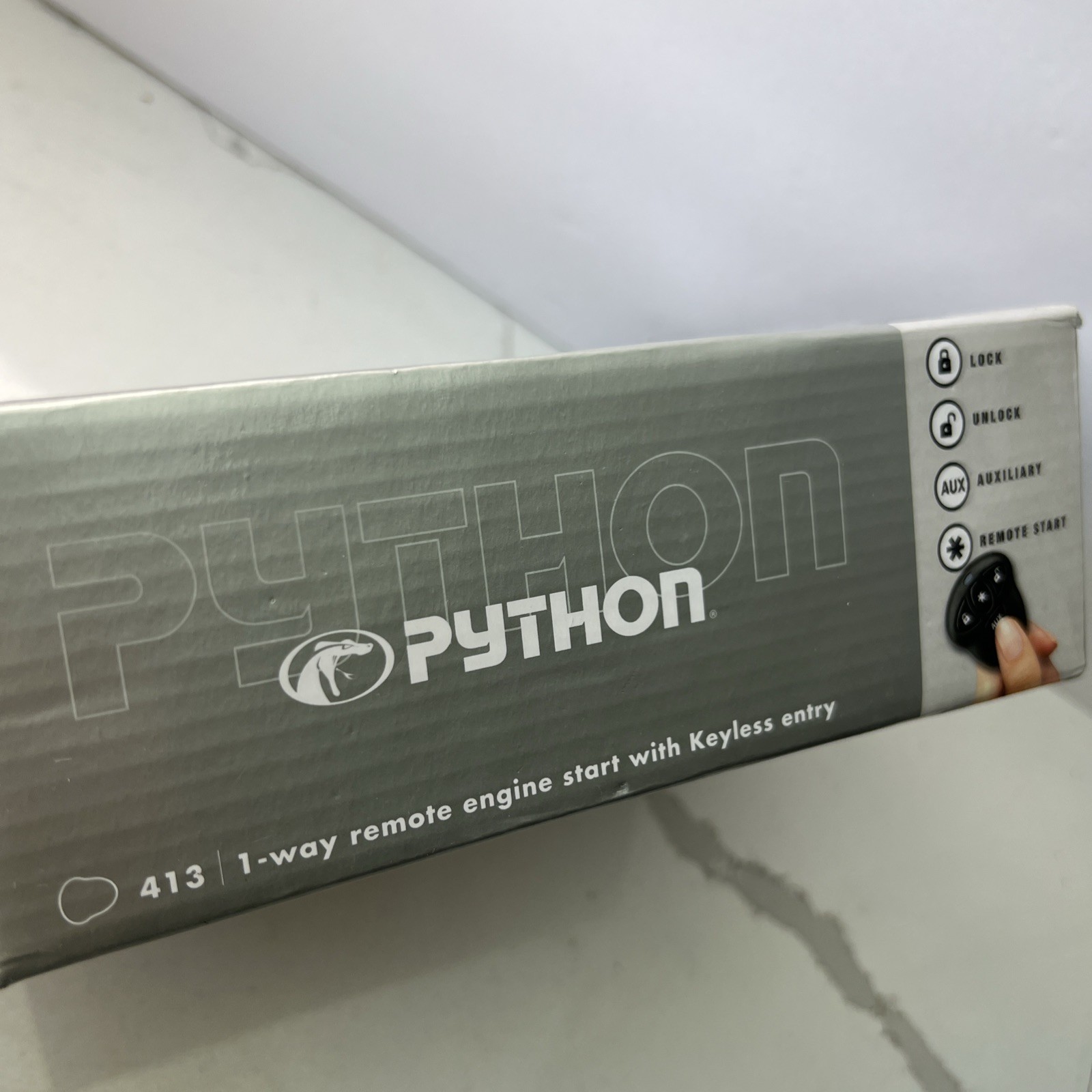 Python 413 1-Way Remote Start System w/ Keyless Entry Car Alarm NEW P/N 4103P