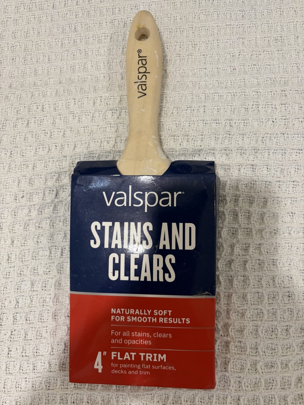 Valspar 4” Stains & Clears Flat Trim Paint Brush