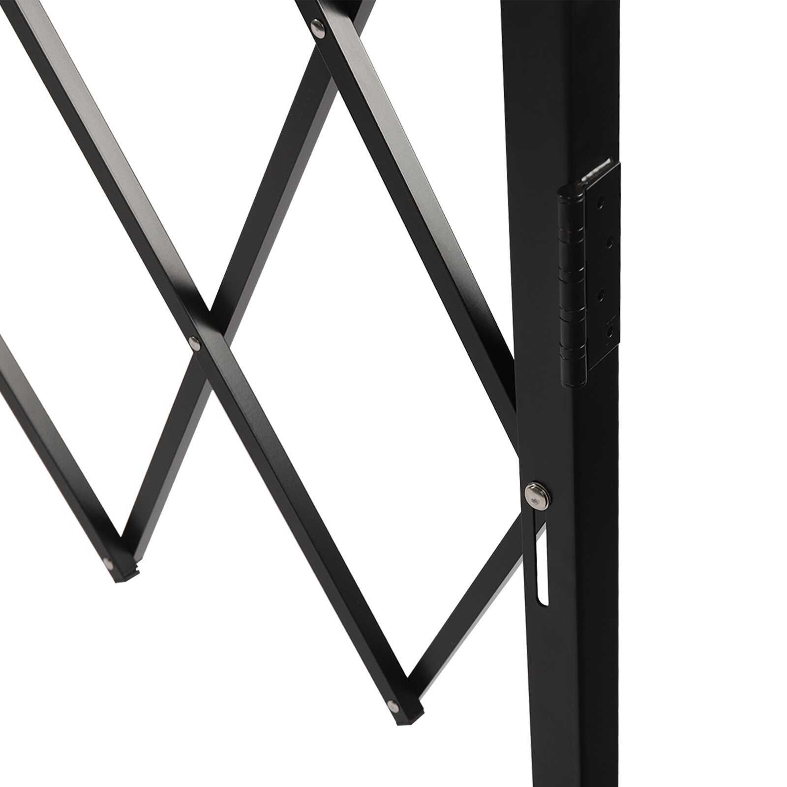 Folding Security Gate 7.22ft x 7.5ft Wall Mount Single Folding Door Scissor Gate