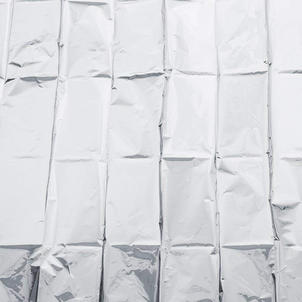6 Pack High Silver Reflective Mylar Film, Garden Greenhouse Covering Foil Sheets