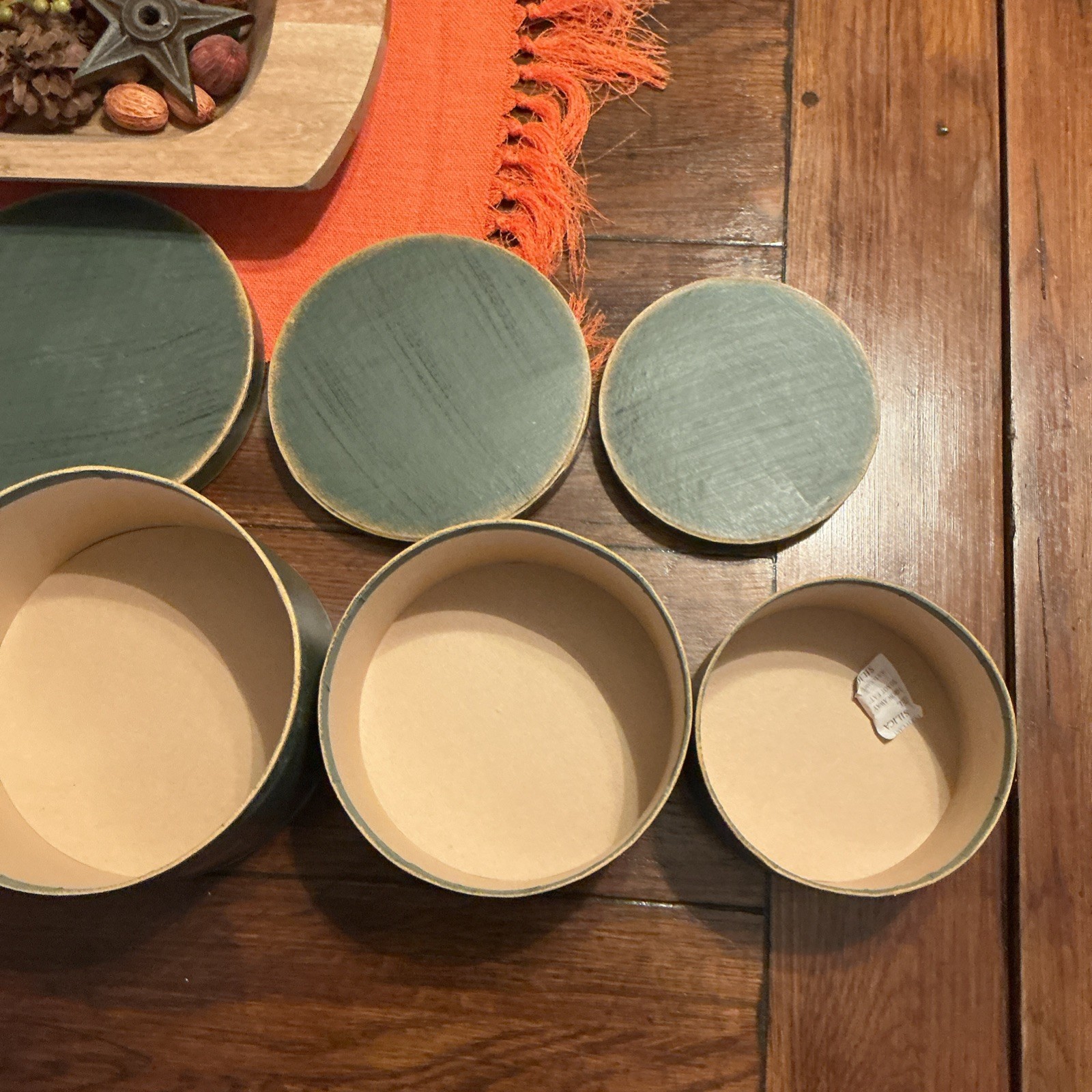 Set of Star Boxes. Decorative Boxes with Lids.
