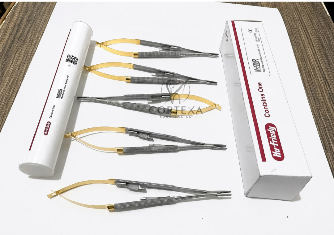 Lot of 5 HU FRIEDY Castroviejo straight Needle Holder 5.5" 14cm NH5020R