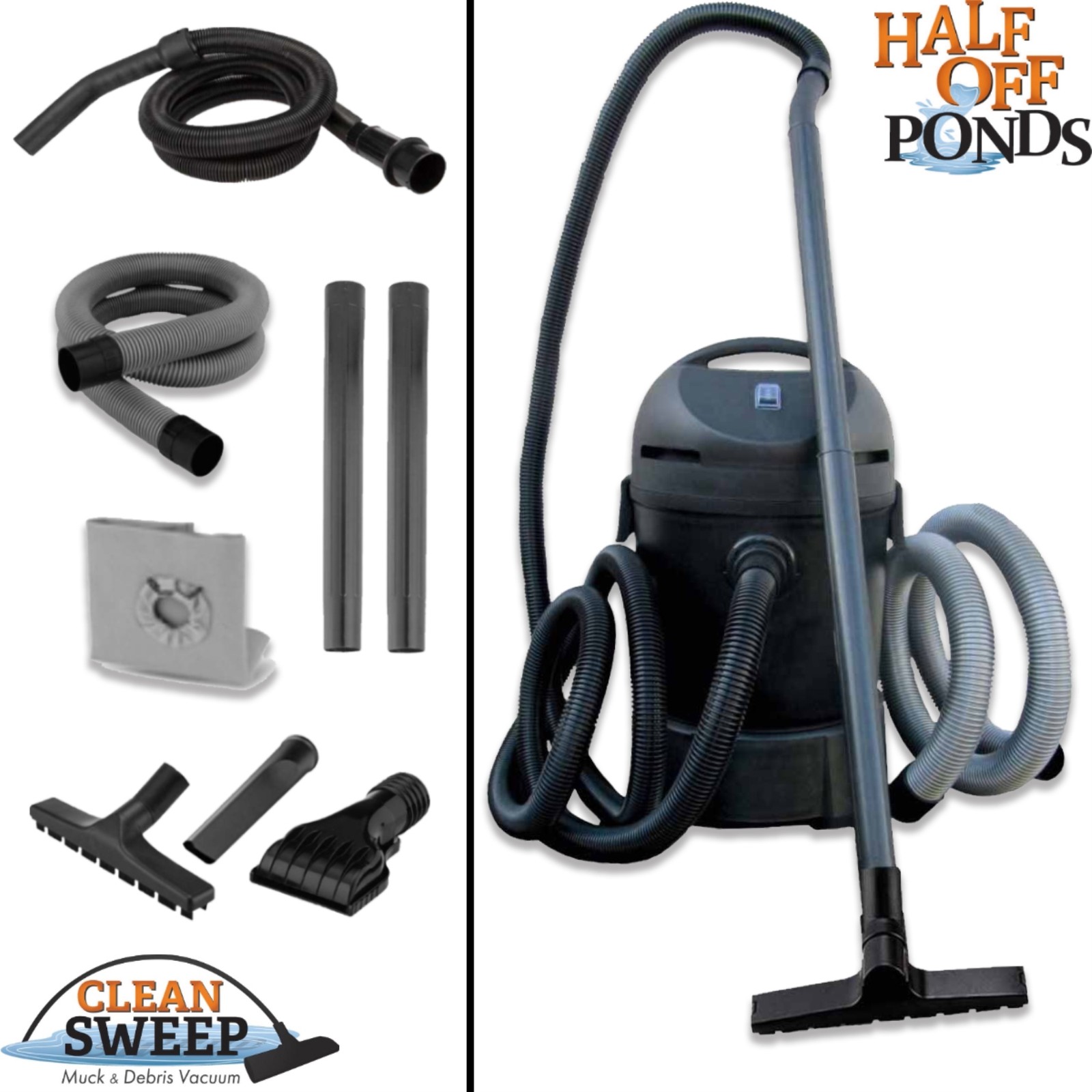 Mega Winterization Kit Vacuum, Net, Deicer, Fish Food, Bacteria - FWVACKITMEGA