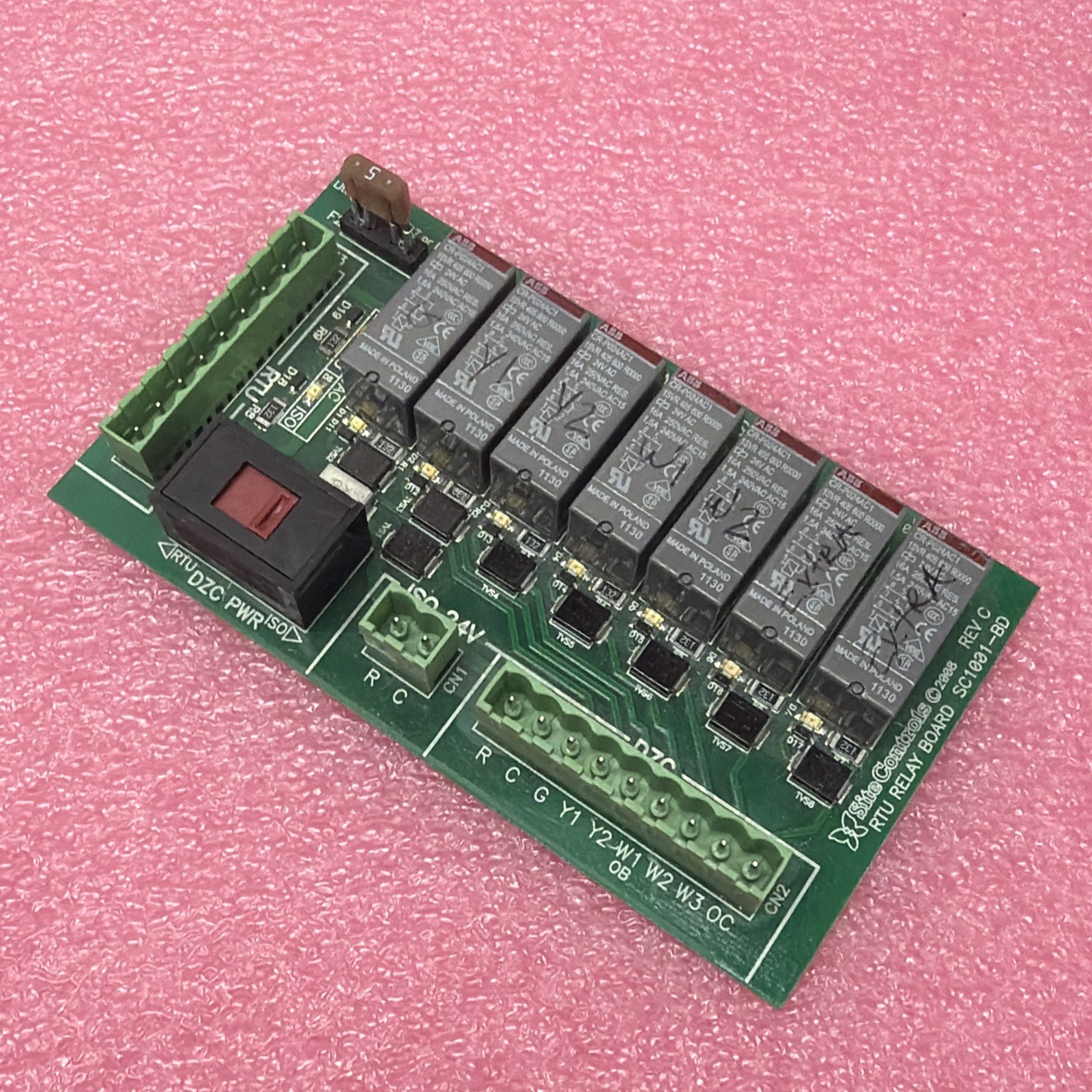 Siemens Site Controls RTU Relay Board SC1001-BD Siemens SC1001-BD Rev C