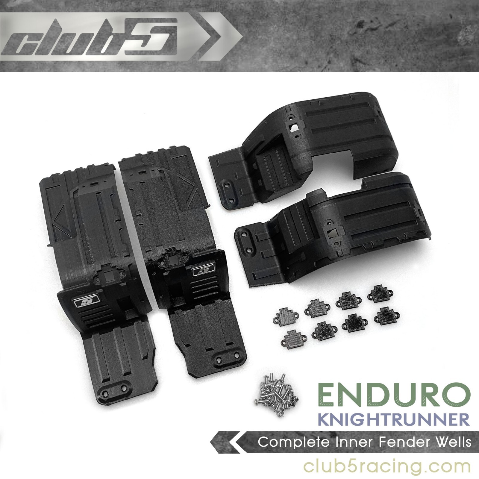 Complete Inner Fender Wells ( Rock Light Ready ) for Element Knightrunner