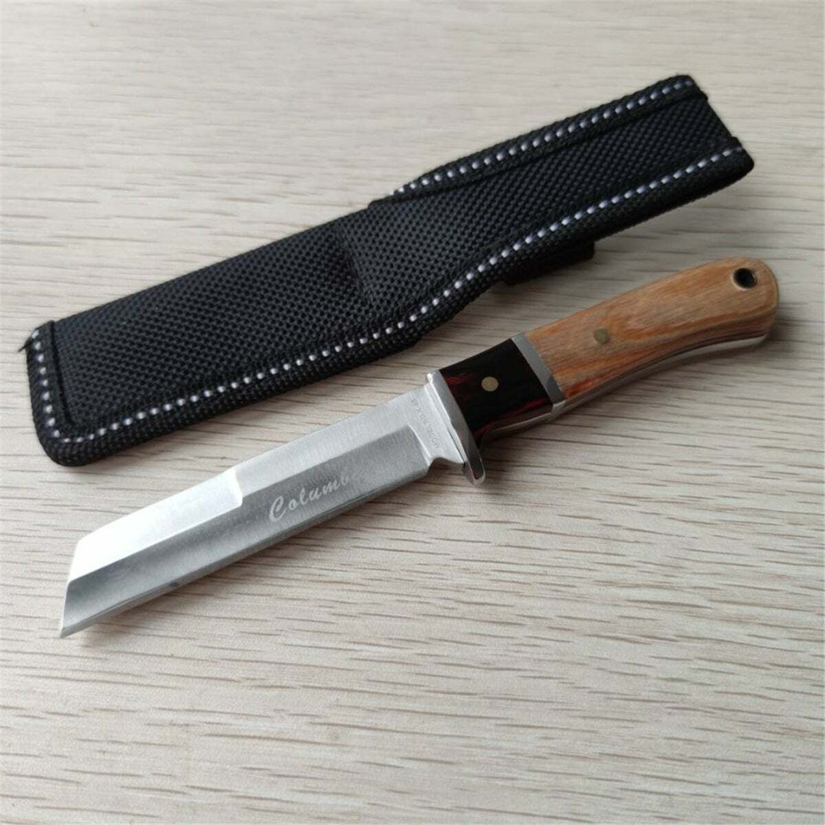 Portable tactical rescue survival camping outdoor hunting fixed sharp knife EDC