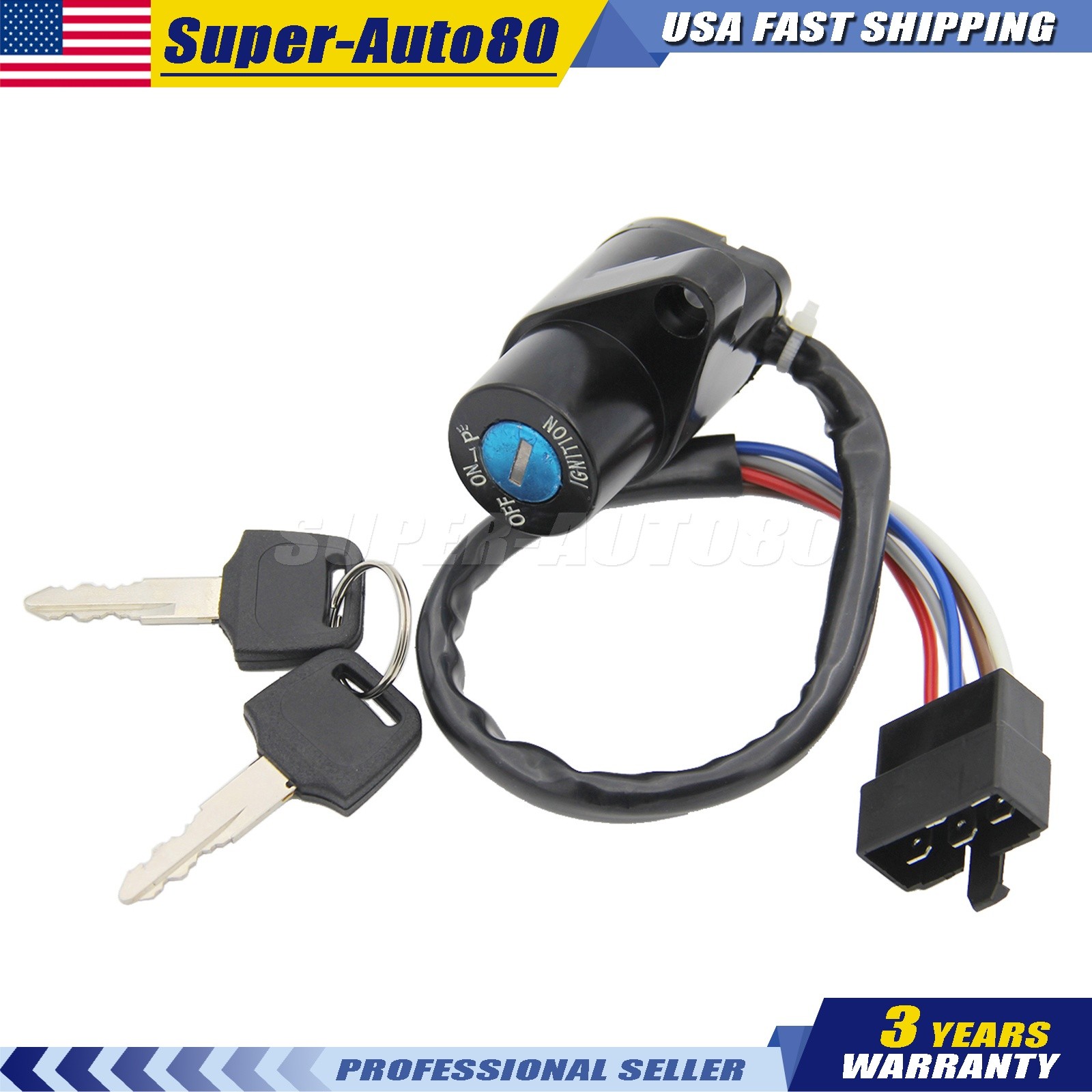 NEW Ignition Key Switch Fit Kawasaki Vulcan 800 VN800 Classic Drifter 1995-2006