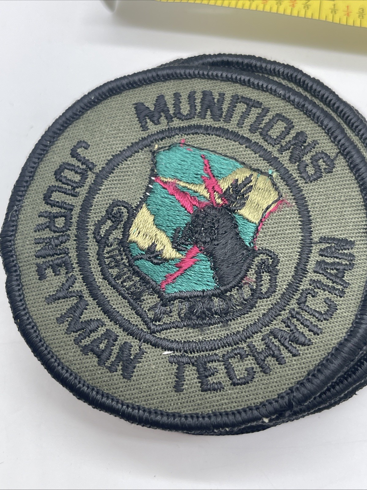 U.S. Military USAF Munitions Journeyman Technician Patch Insignia Subdued ERROR