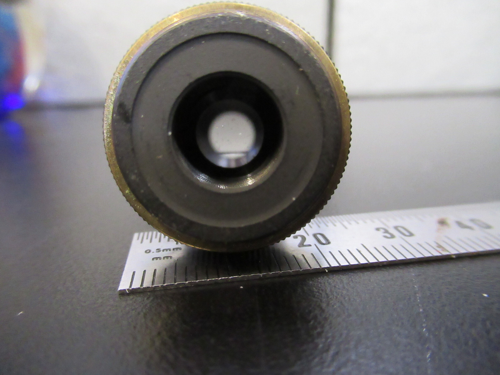 OLYMPUS JAPAN OBJECTIVE 10X LENS MICROSCOPE PART AS PICTURED G8-A-57