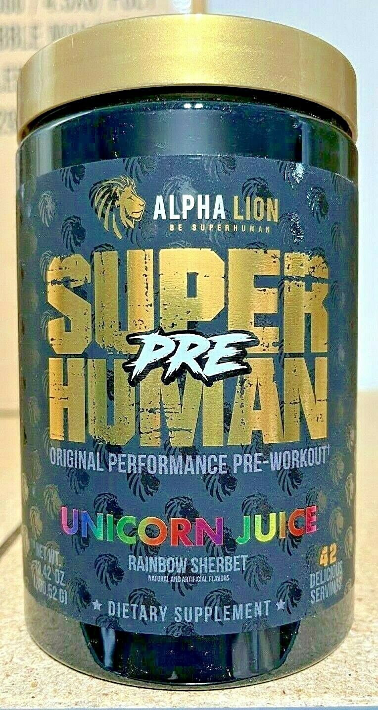 Alpha Lion Super Human Pre Original Hardcore Pre Workout 42 Scoops 5 Flavors New