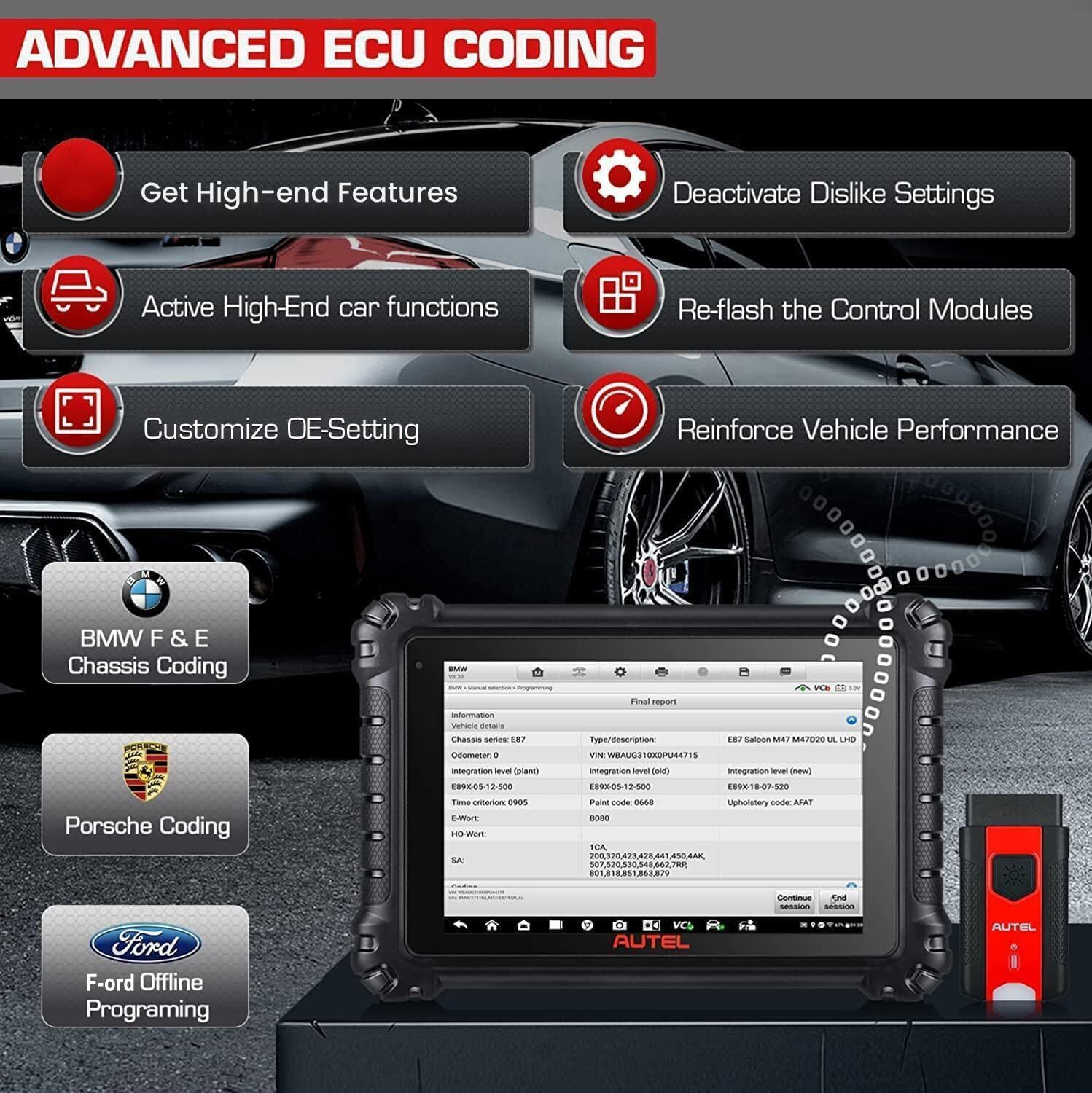 2026 Autel MaxiSYS MS906 Pro ECU Coding Full System Diagnostic Scanner MK906 PRO