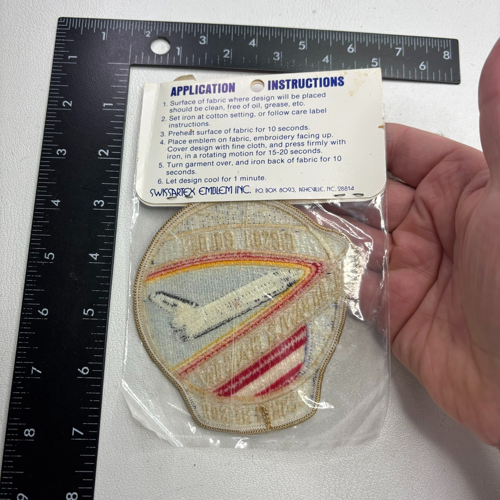 Vtg Original Pkg Kennedy Space Center STS-61C Space Shuttle Astronaut Patch 50ay