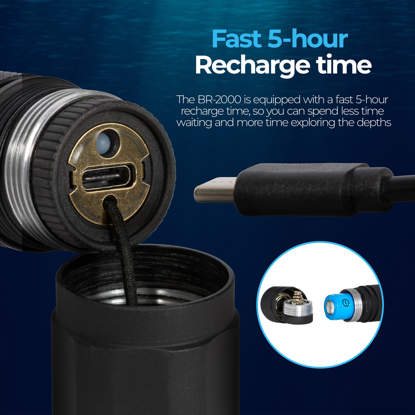 Blue Reef 2000 Lumens Dive Light