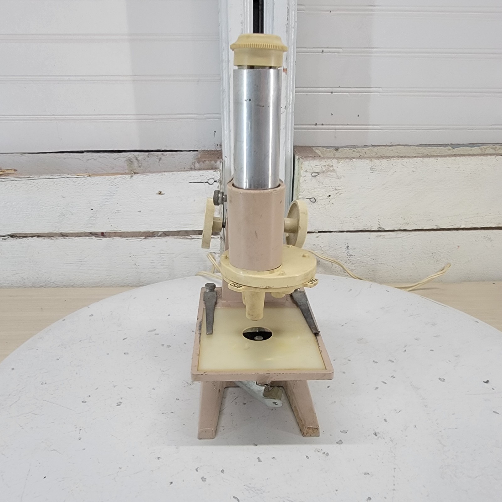 Vintage A.C. Gilbert Illuminated Microscope Working Light Educational USA