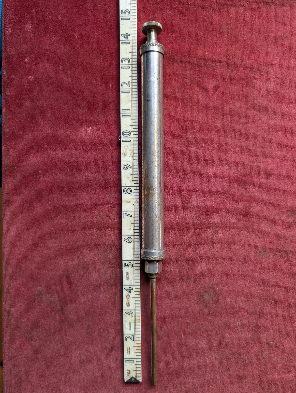 Vintage Aviation Oil Syringe (H)