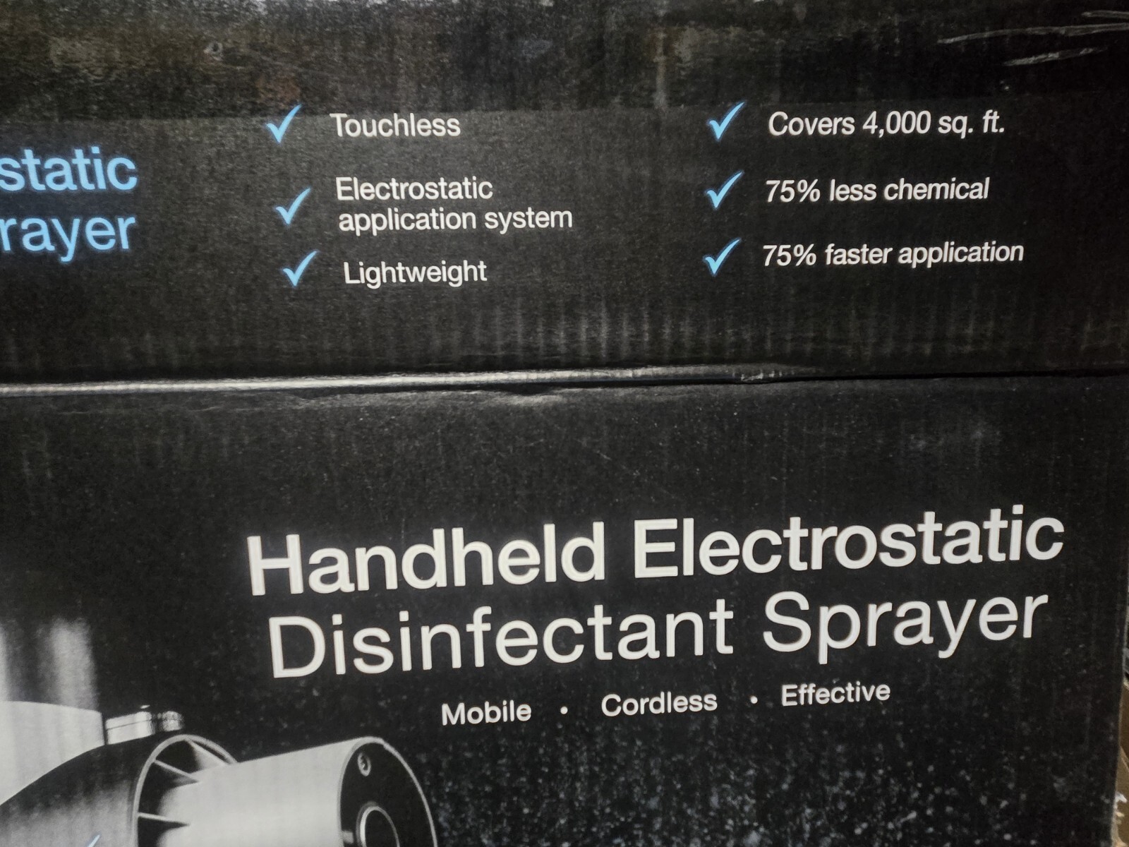eMist Epix360 Electrostatic Sprayer & Case