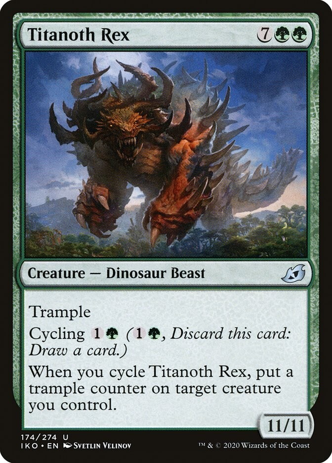 Titanoth Rex (NM) #174 Ikoria Lair of Behemoths IKO Dinosaur Magic card MTG