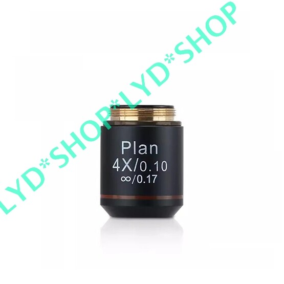 1pc New Plan 4X/0.10 ∞/0.17 Microscope Objective Lens OEM Substitute NA0.10mm