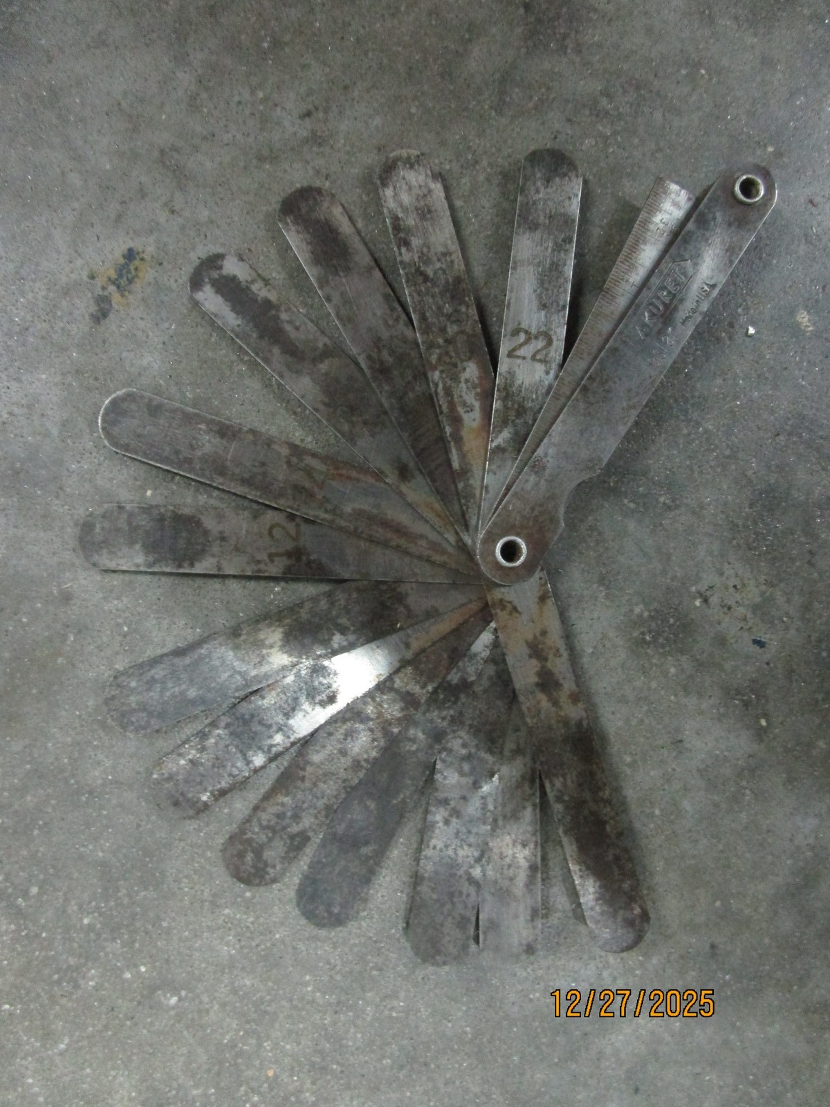 Vintage Akuret Kastar Feeler Gage 22-2