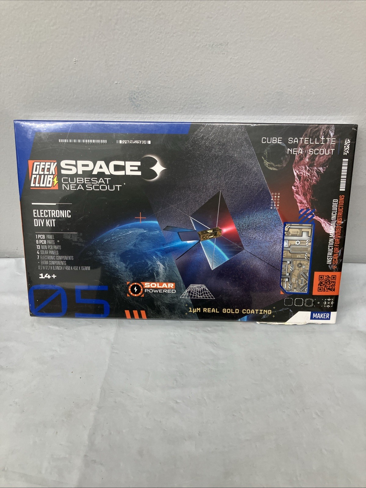 Geek Club Space Cubesat NEA Scout Electronic DIY Kit - Sealed