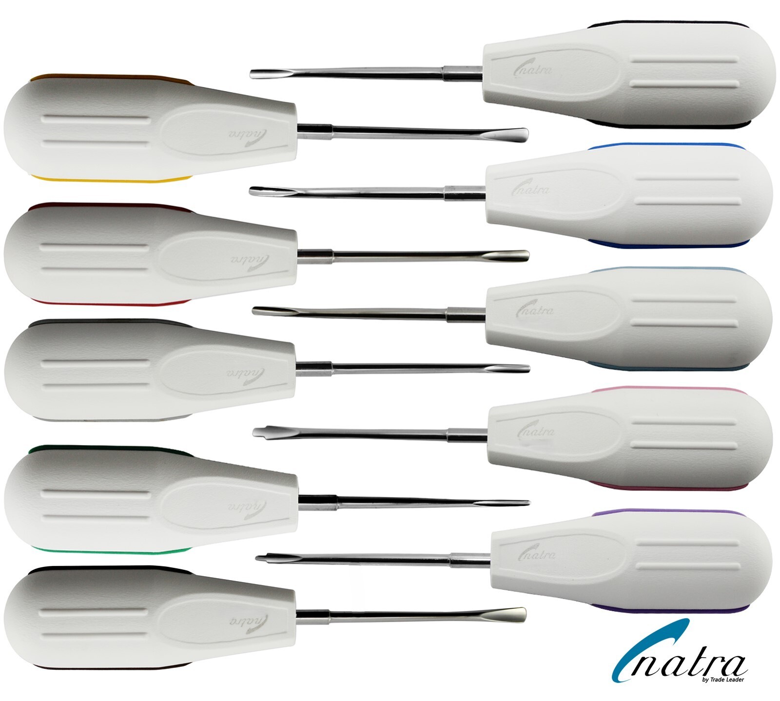 Dental White Root Elevator Oral PDL Luxating Tooth loosening Diff Sizes
