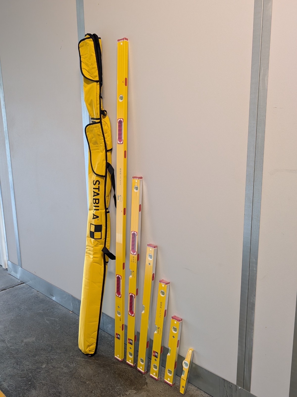 STABILA Type 96M Magnetic 6-Piece Level Set with Carrying Case