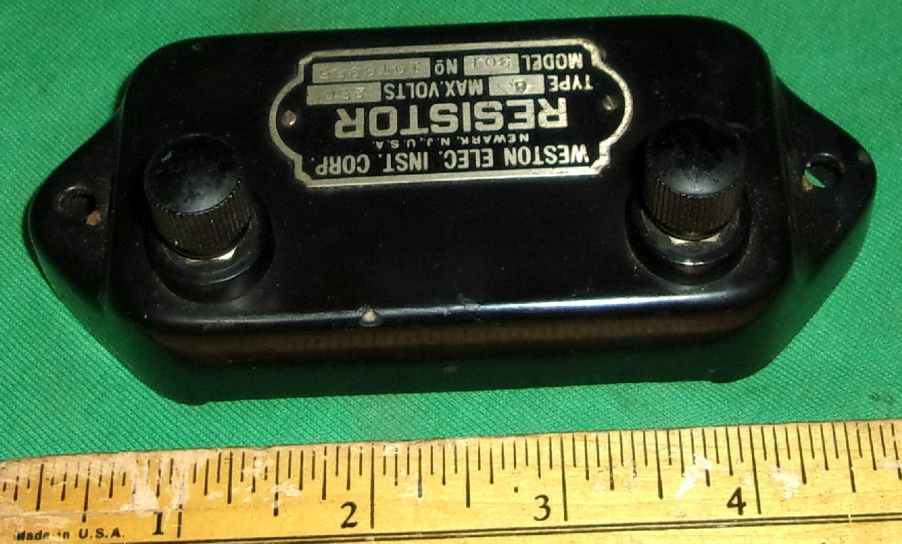 Weston Type 8 RESISTOR Model 301 250Volts (reads open)