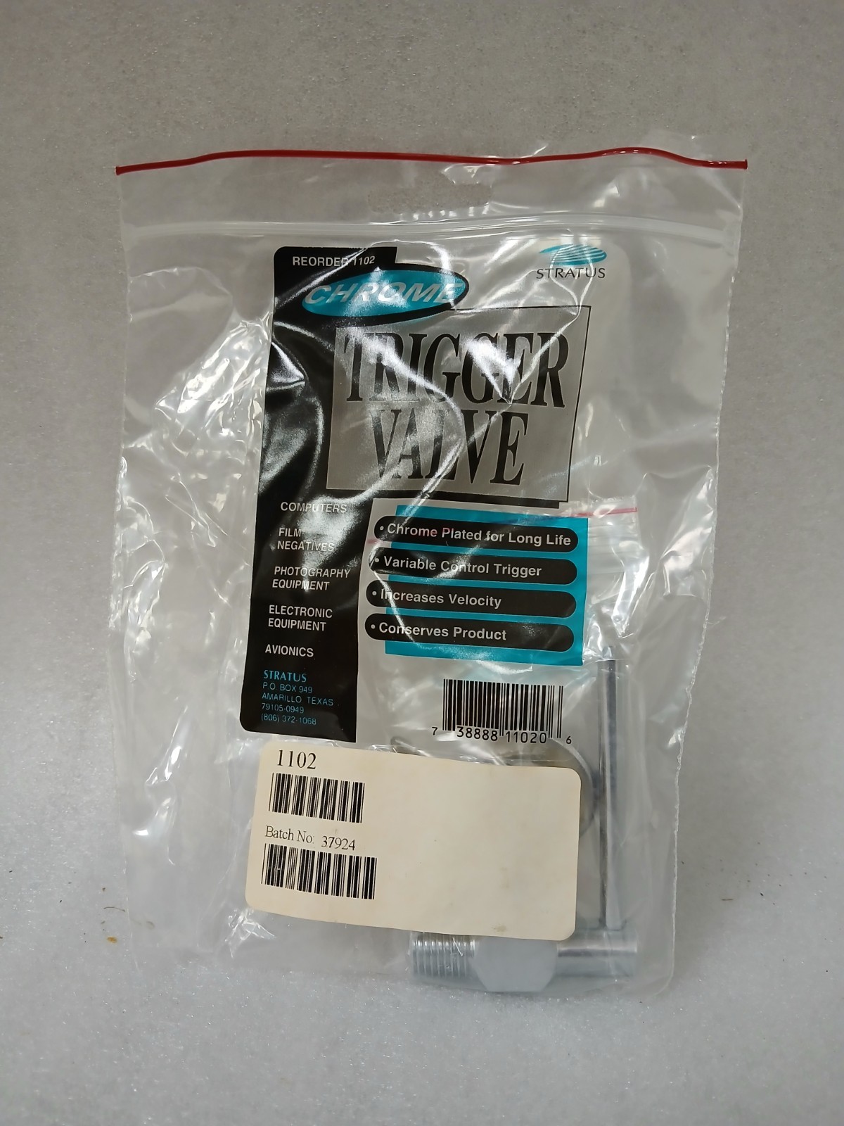 Stratus Chrome Trigger Valve ES 710V **NEW