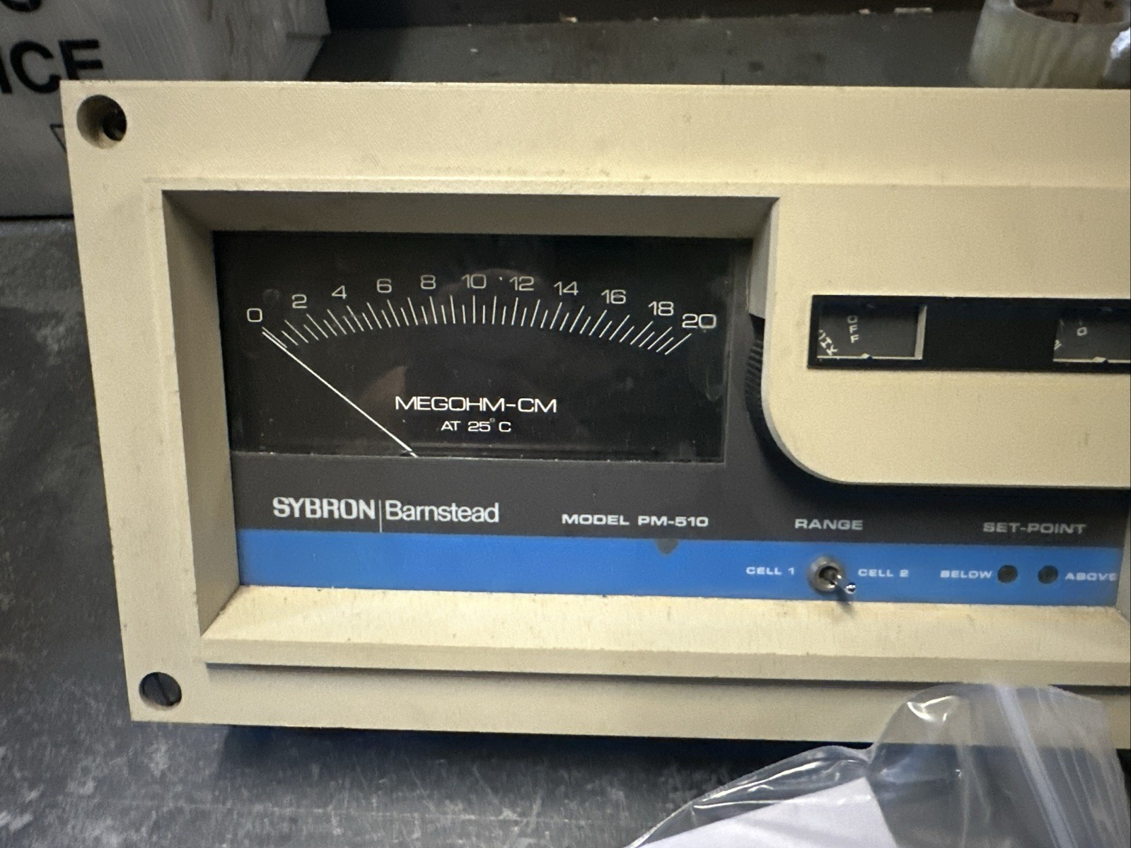 NEW Sybron Barnstead - MEGOHM-CM Purity Meter Model: PM-510