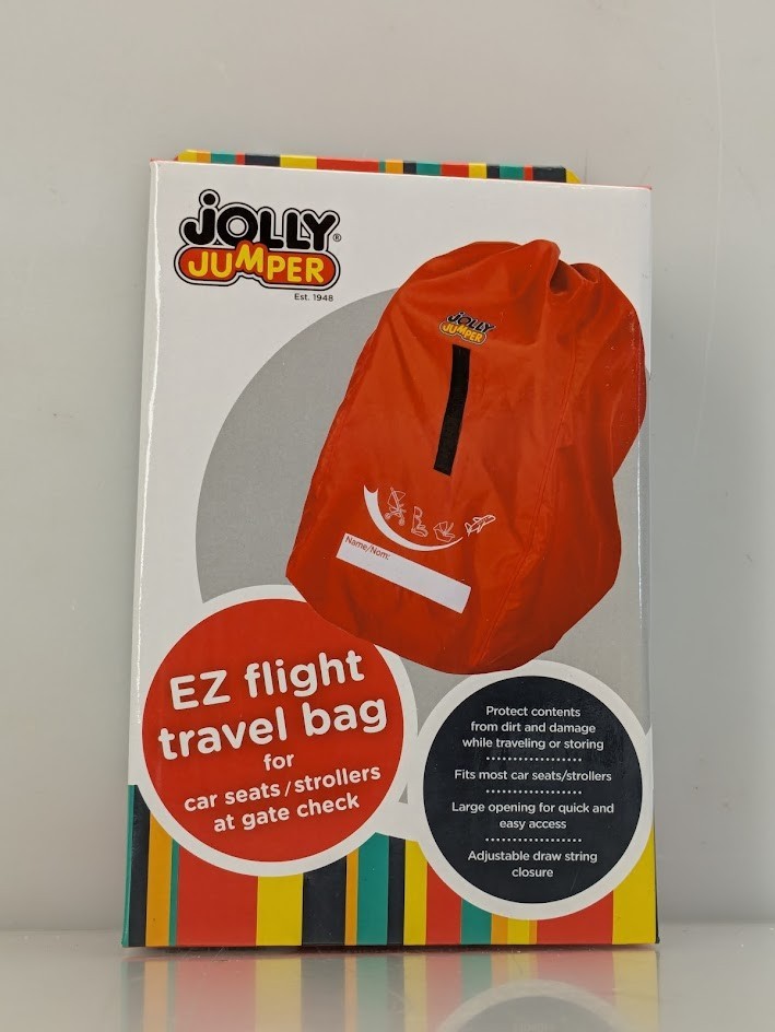 Jolly Jumper EZ Flight Travel Bag Fits Car Seats/Strollers Dirt-free Cover - Red
