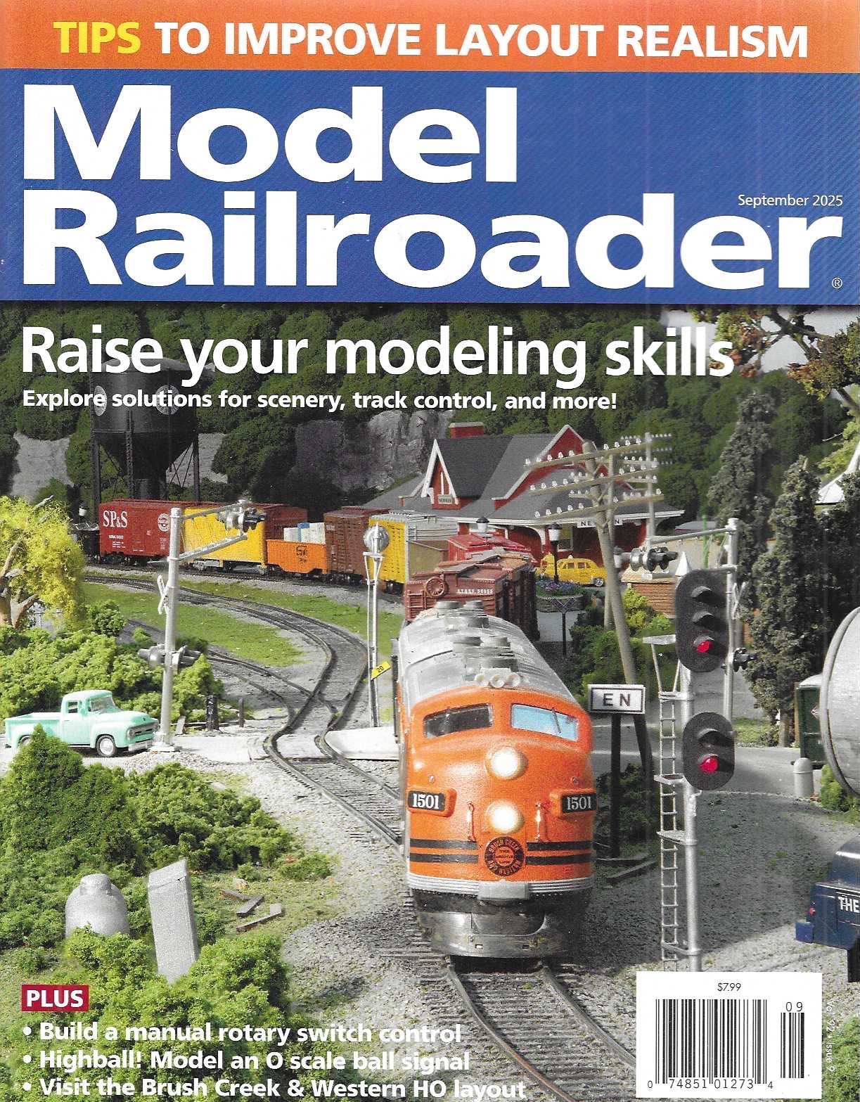 Model Railroader Magazine Sept. 2025 Western Layout Realism Track Switch Control