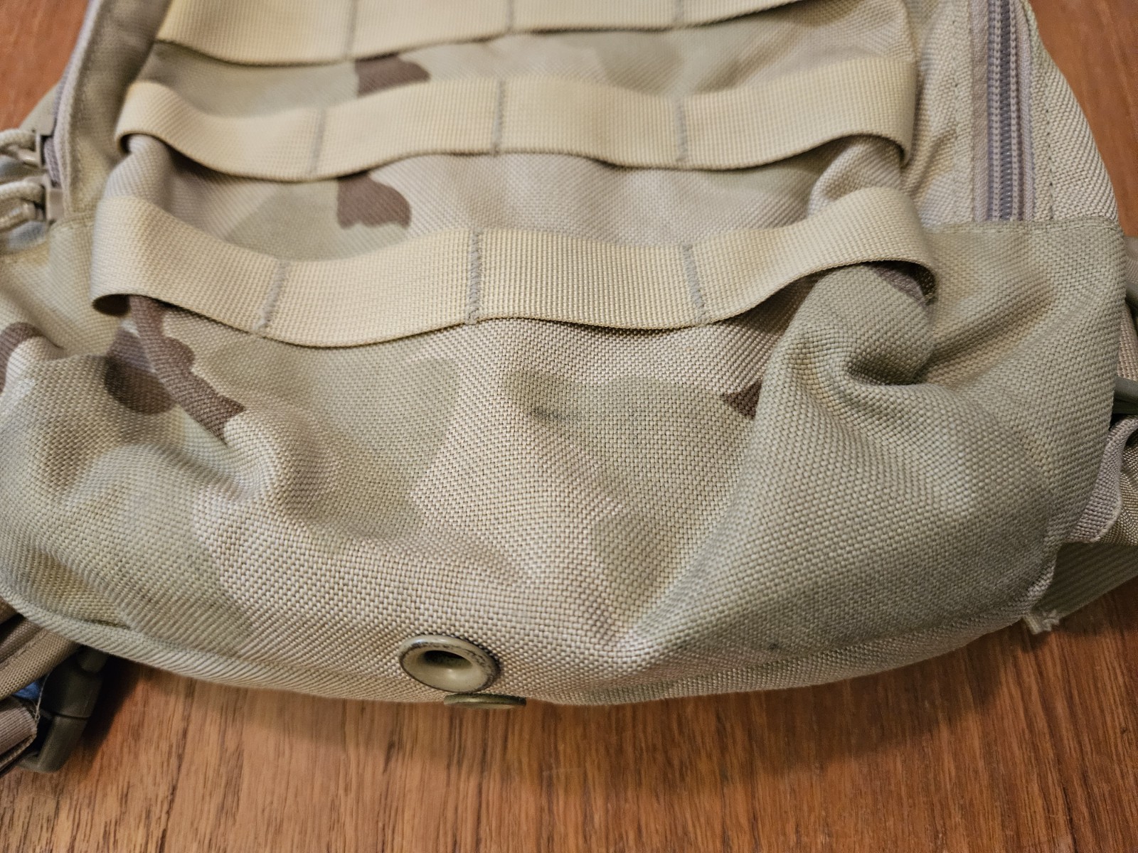 Military Camelbak Mule Hydration Backpack Desert Camo RARE - No Bladder - Patch