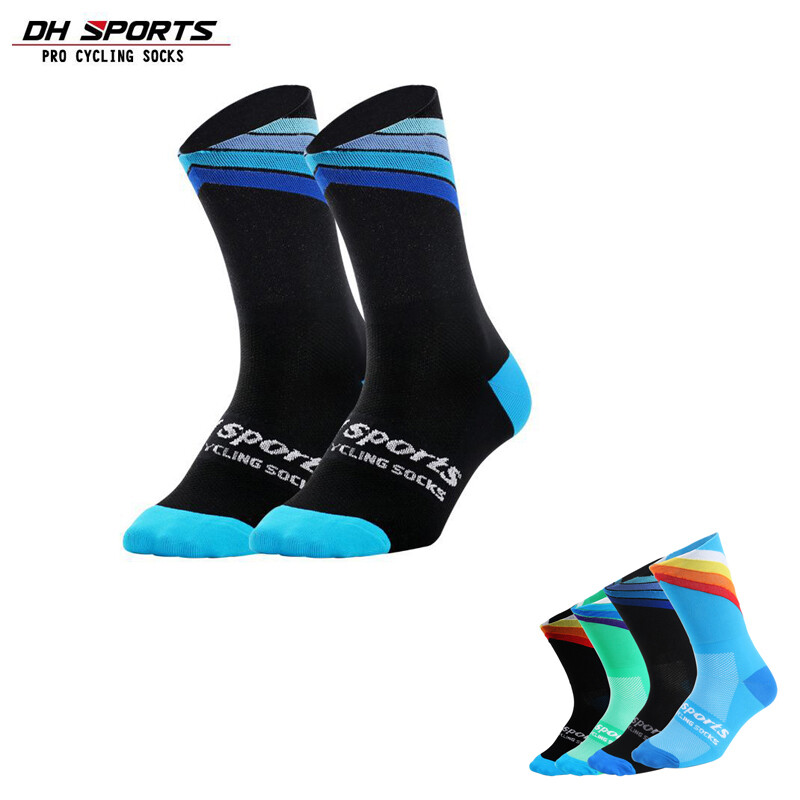 Pro Men Women Cycling Socks Sports Ankle Socks Riding Bicycle Socks Black XC MTB
