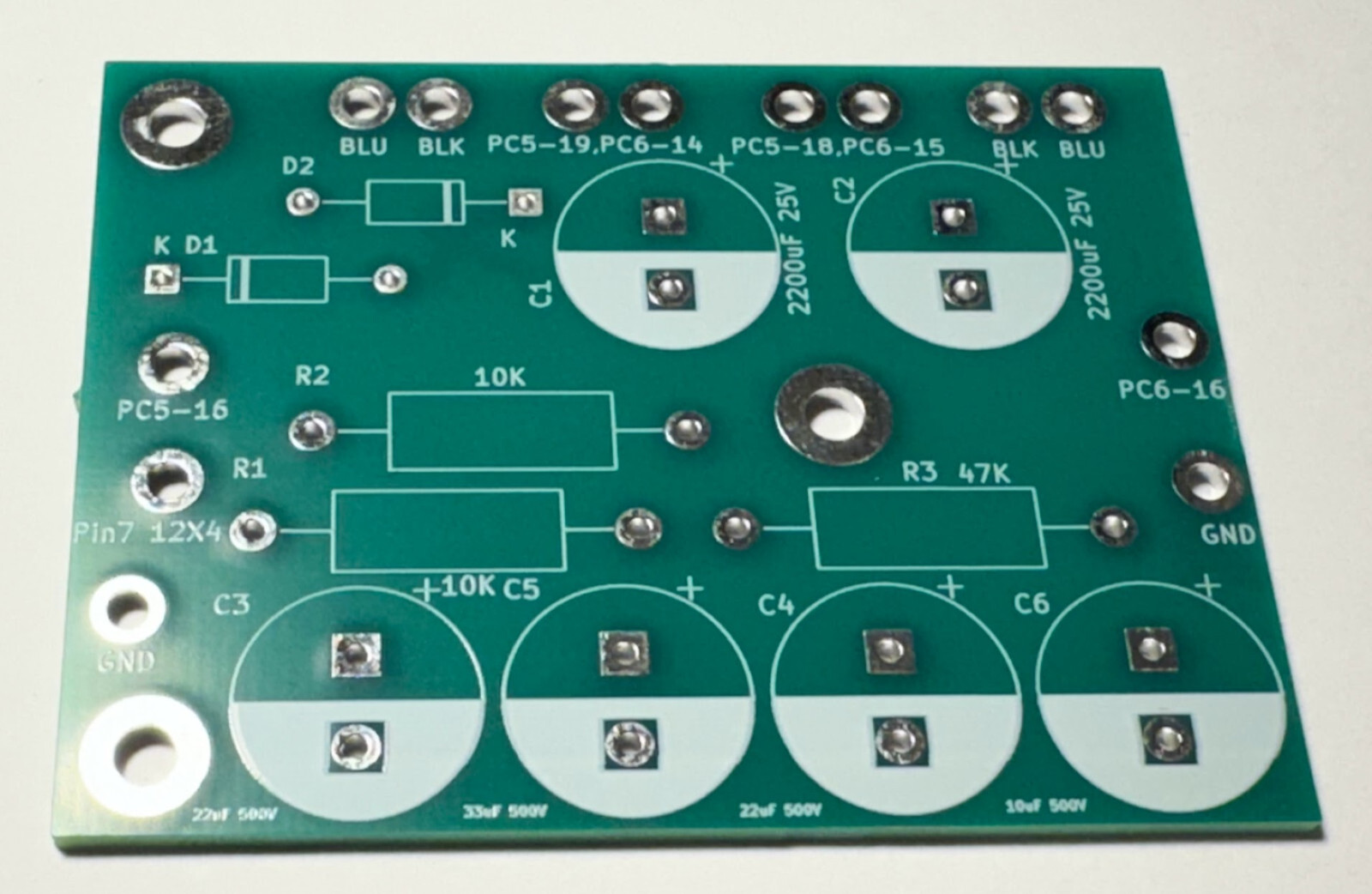 DYNACO PAS 2  PAS 3 capacitors power supply board bare