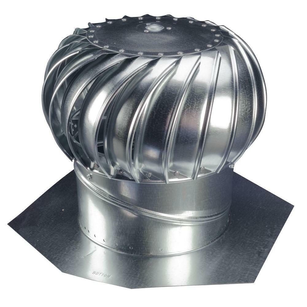 12'' Attic Steel Wind Turbine Roof Vent Exhaust Fan Rotary Ventilator Steel NEW