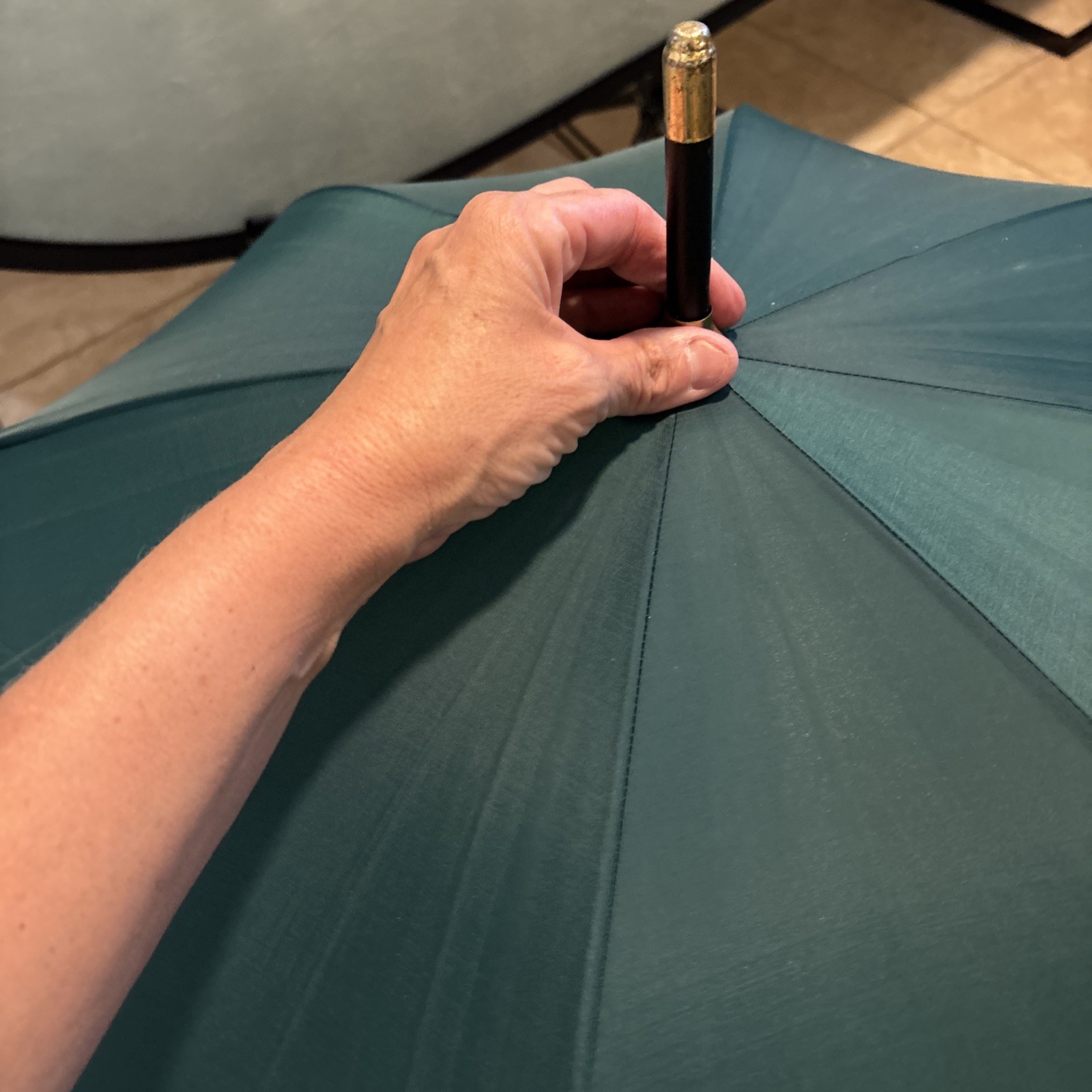 Tsar Umbrella Vintage Green Rare